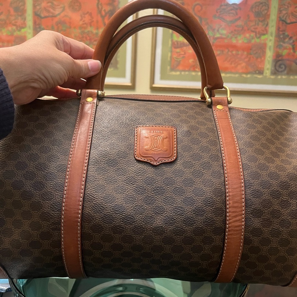 Celine Brown Monogram Duffel Bag